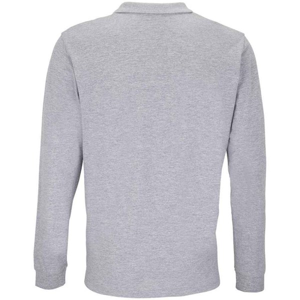 SOLS Unisex Adult Planet Marl Pique Långärmad Polotröja 5XL Grey Marl 5XL