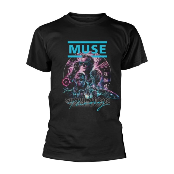 Muse Unisex Vuxen Simulation Theory T-Shirt XL Svart Black XL