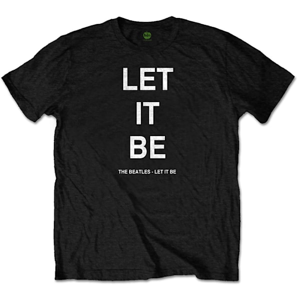 The Beatles Unisex Vuxen Let It Be Back Print T-Shirt M Svart Black M