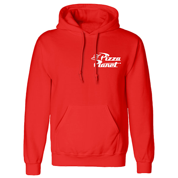 Toy Story Unisex Vuxen Pizza Planet Hoodie S Röd Red S