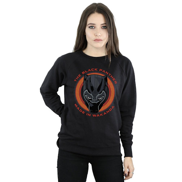 Marvel Dam/Kvinnor Black Panther Made in Wakanda Röd Sweatshirt XXL Svart Black XXL