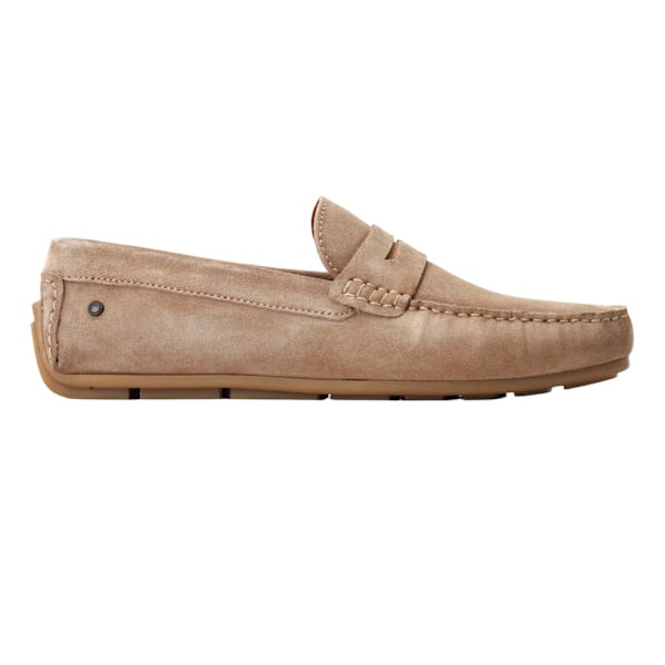 Base London Collins Driver Mockasiner i mocka för män 9 UK Sand Sand 9 UK