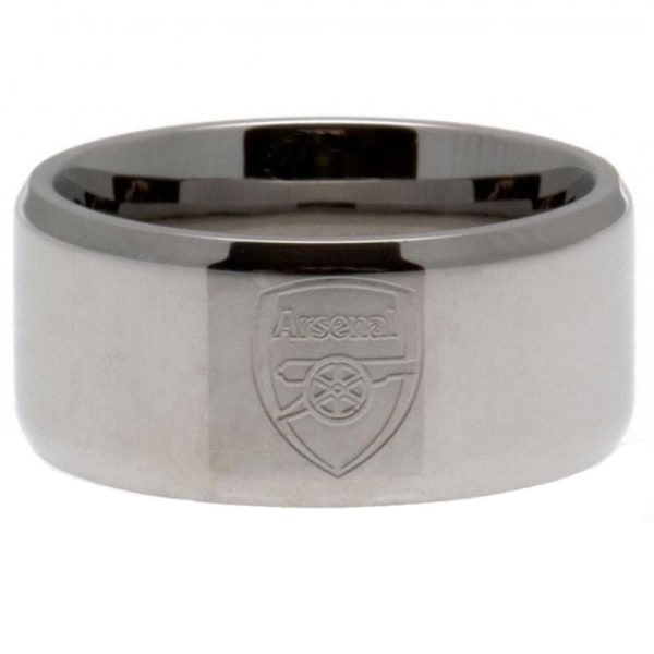 Arsenal FC Band Ring Medium Silver Silver Medium