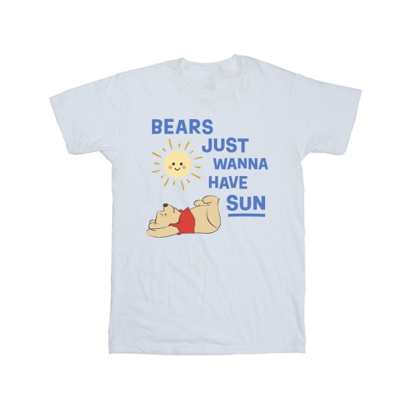 Disney Boys Nalle Puh Bears Just Wanna Have Sun T-shirt 5 White 5-6 Years