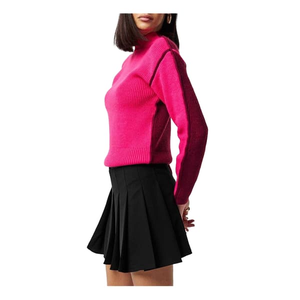 French Connection Dam Ribbad Långärmad Tröja 16 U Luminous Pink 16 UK