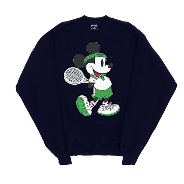 Disney Dam/Kvinnor Mickey Mouse Tennis Sweatshirt L Marinblå Navy Blue L