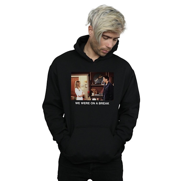 Friends Mens We Were On A Break Photo Hoodie L Svart Black L