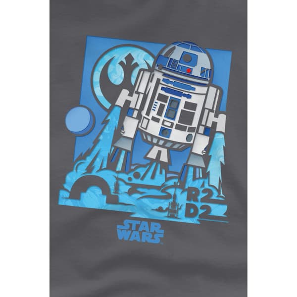 Star Wars Herr Papercut R2-D2 T-Shirt M Kolgrå Charcoal M