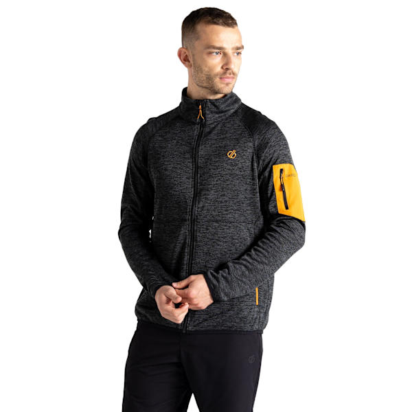 Dare 2B Torrek Fleece Top för män M Svart/Ökensol Black/Desert Sun M