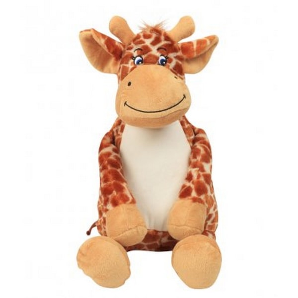 Mumbles Zippie Giraffe Soft Toy One Size Brun Brown One Size