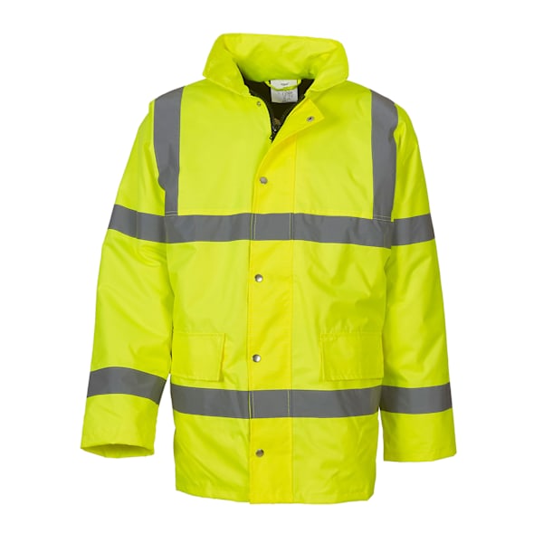 Yoko Unisex Vuxen Klassisk Motorväg Hi-Vis Vadderad Jacka M Gul Yellow M