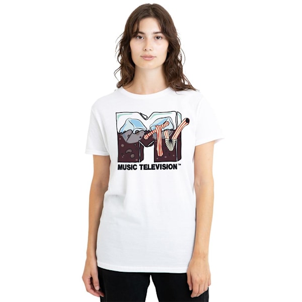 MTV Unisex Vuxen Soda On Ice T-Shirt XL Vit White XL