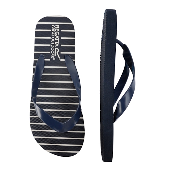 Regatta Dam/Kvinnor Bali Stripe Flip Flops 4 UK Marinblå Navy 4 UK