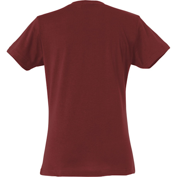Clique Dam/Kvinnor Enfärgad T-shirt XL Bourgogne Burgundy XL