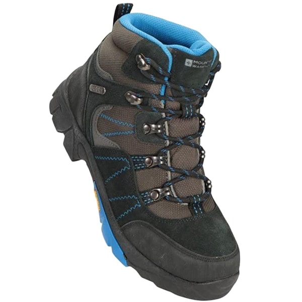 Mountain Warehouse barn/barn Edinburgh vattentät mocka Wa Blue/Brown/Black 5 UK