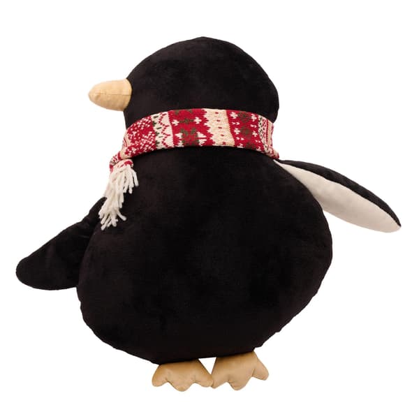 Pingvinformad kudde 39cm En storlek svart black One Size