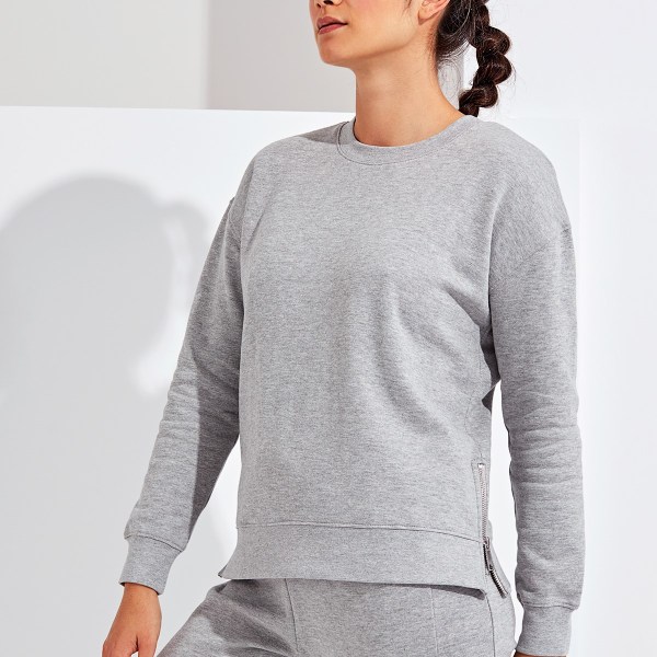 TriDri Dam/Dam Heather Recycled Zip Sweatshirt XXS G Grey XXS