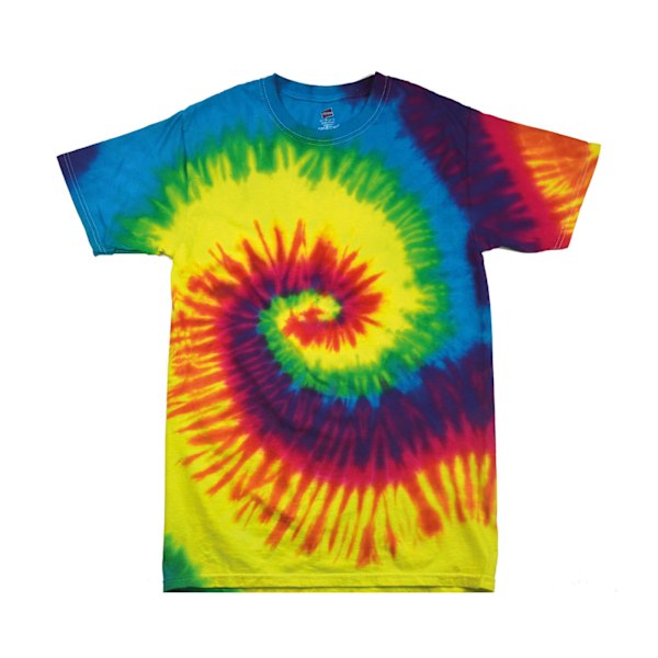 Colortone Barn/Barnens Regnbåge Tie-Dye T-shirt i tung bomull M Rainbow M