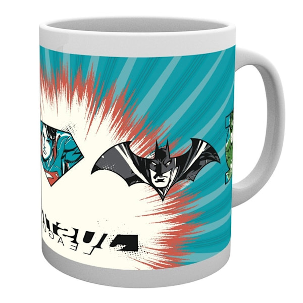 Justice League Badge Mug En Storlek Flerfärgad Multicoloured One Size
