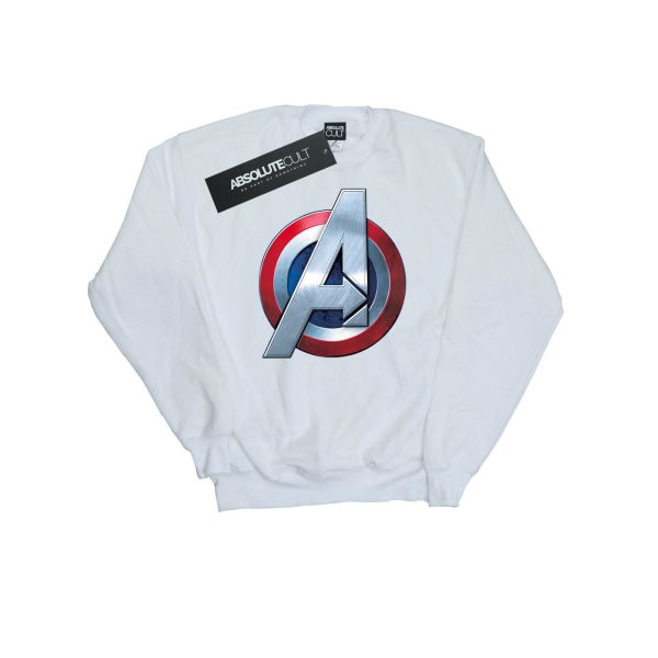 Marvel Womens/Ladies Avengers 3D Logo Sweatshirt XL Vit White XL