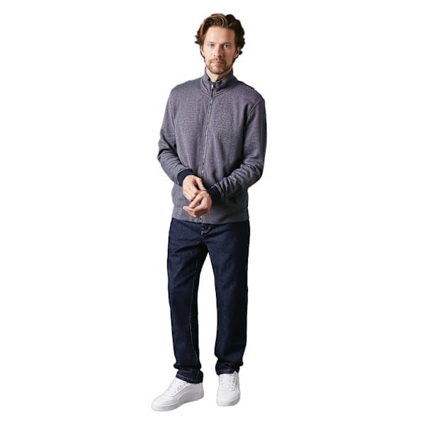 Maine Herr Sweatshirt med Fågelöga Mörkblå Storlek L Navy L