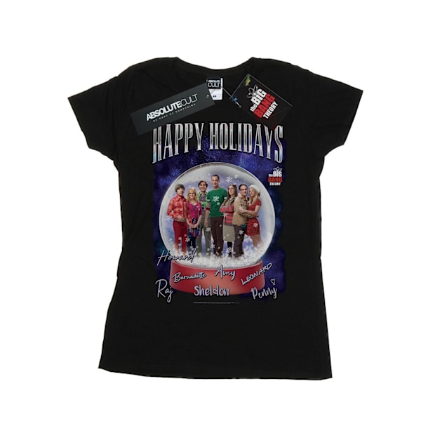 The Big Bang Theory Dam/Damer Happy Holidays Bomull T-shirt Black M