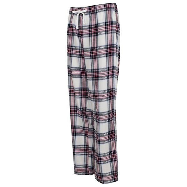 Skinnifit Dam/Dam Tartan Lounge Byxor M Vit/Rosa Check White/Pink Check M