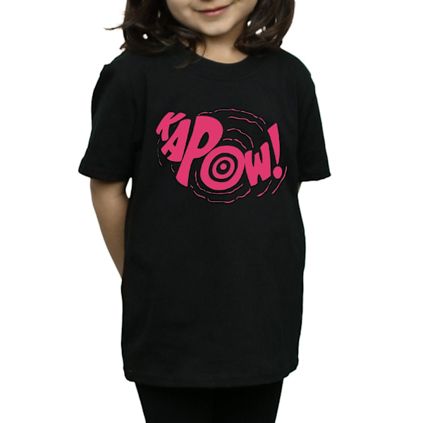 DC Comics Girls Batman TV-serie Kapow bomull T-shirt 12-13 år Black 12-13 Years