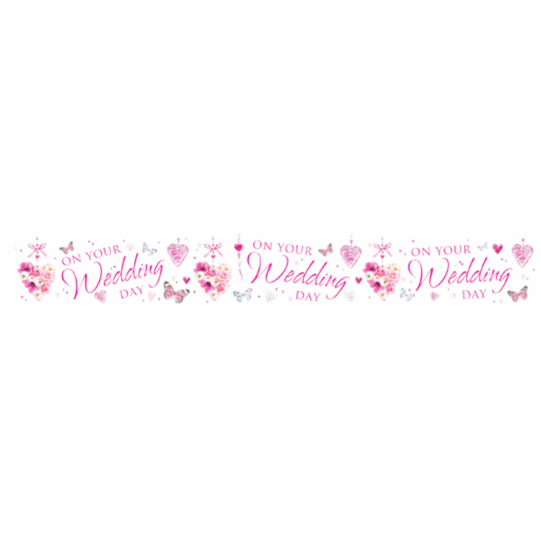 Simon Elvin On Your Wedding Day Dekorativ Foliebanner Sex Bann Multicoloured Six Banners