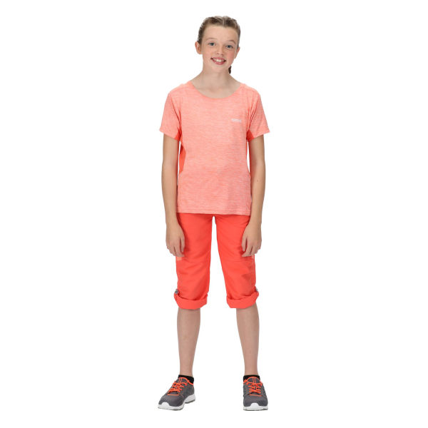 Regatta Childrens/Kids Sorcer V Mountain Trousers 7-8 Years Neo Neon Peach/Fusion Coral 7-8 Years