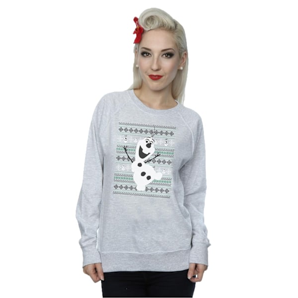 Disney Dam/Damer Frozen Jul Olaf Dans Sweatshirt M H Heather Grey M