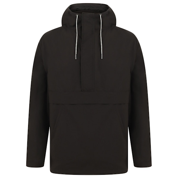 Front Row Unisex Vuxen Pullover Halv Zip Jacka S Svart Black S