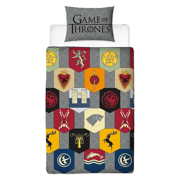 Game of Thrones Ikoner Cover Set Single Grey Grey Single
