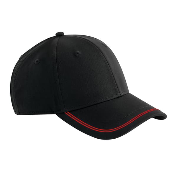 Beechfield Match Day Baseballkeps En Storlek Svart/Röd Black/Red One Size