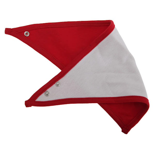 Babybugz Baby Plain Bandana Bib (2-pack) One Size Vit/Röd White/Red One Size