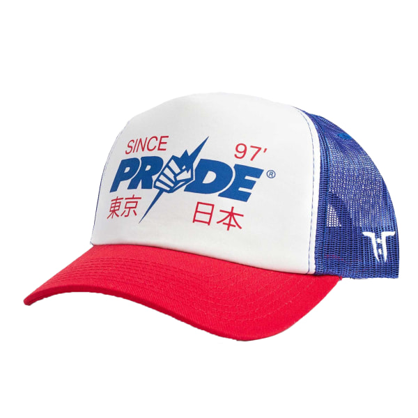 Tokyo Time Unisex Adult Pride Trucker Cap One Size Vit/Blå White/Blue One Size
