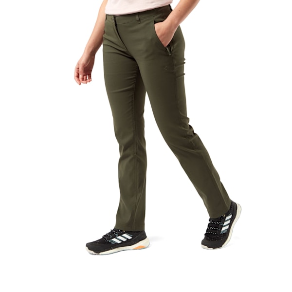 Craghoppers Womens/Ladies Kiwi Pro II Byxor 14 UK L Khaki Grön Khaki Green 14 UK L