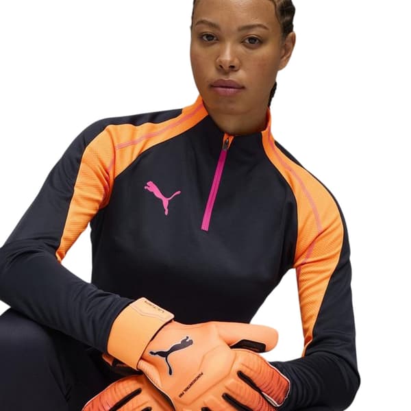 Puma Träningströja (Base Layer) för dam, storlek 14 UK, marinblå/orange Navy/Orange 14 UK