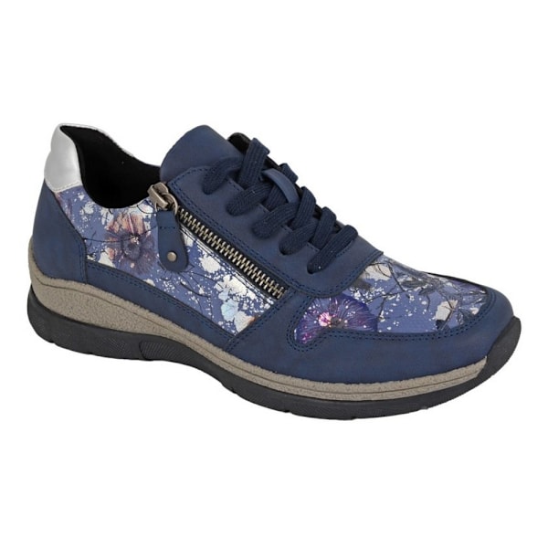 Cipriata Dam/Kvinna Clita Blommiga Sneakers 8 UK Marinblå Navy 8 UK