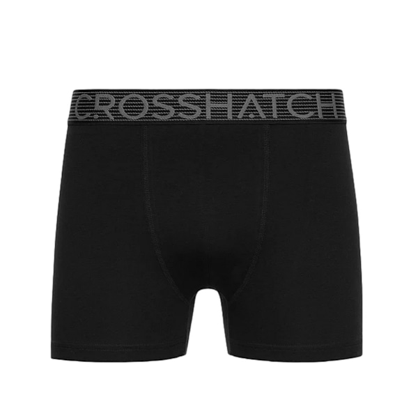 Crosshatch Mens Guillemot Boxer Shorts (3-pack) M Svart Black M