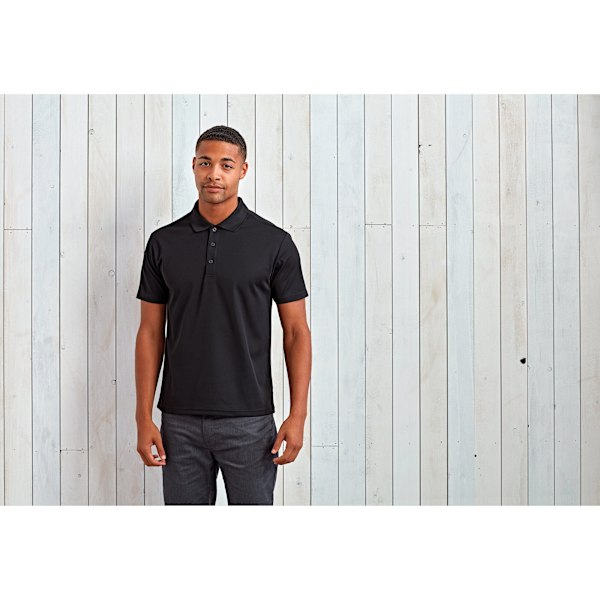 Premier Herr Sustainable Polo Shirt 3XL Svart Black 3XL