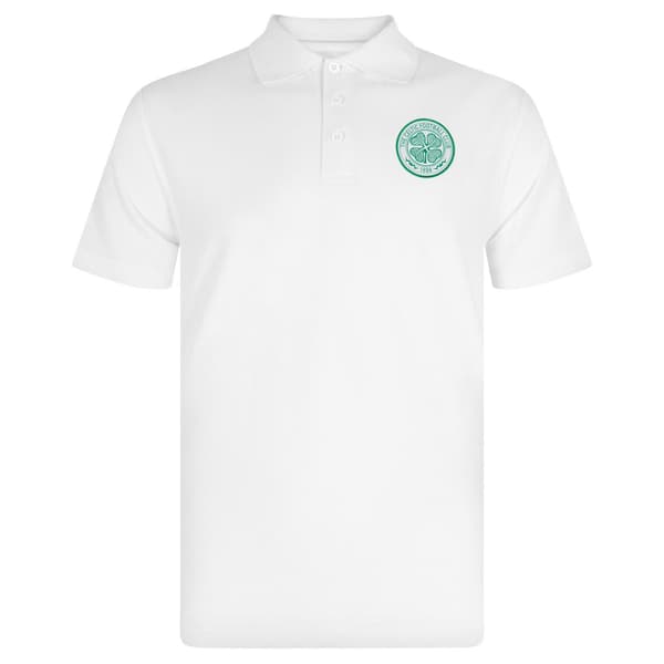 Celtic FC Herr Crest Pikétröja M Vit White M