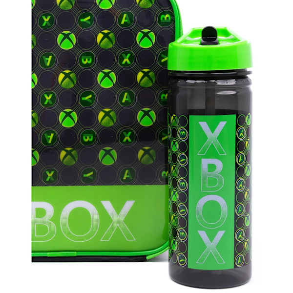 Xbox Lunch Bag och flaska (5-pack) One Size Svart/Grön Black/Green One Size