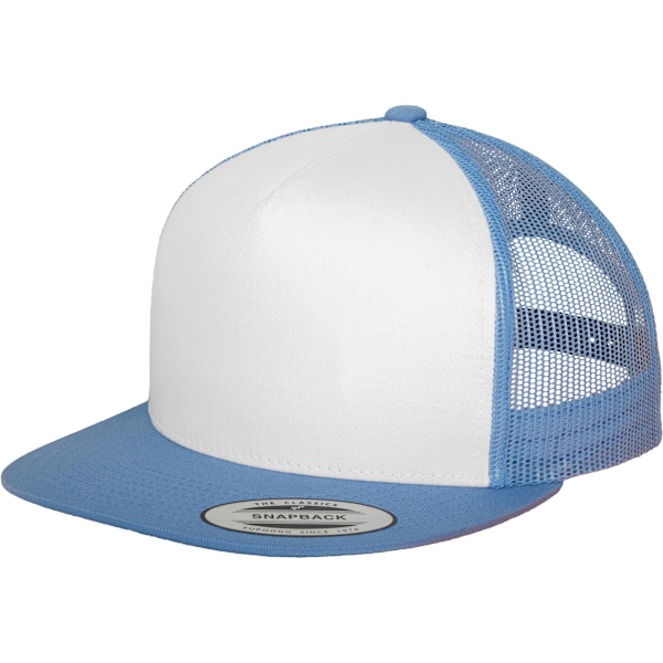 Yupoong Flexfit Unisex Classic Trucker Snapback Cap One Size C. C.Blue/White/C.Blue One Size