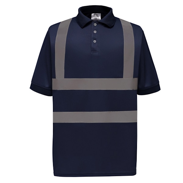 Yoko Hi-Vis Kortärmad Poloskjorta / Herr Arbetskläder M Marinblå Navy Blue M