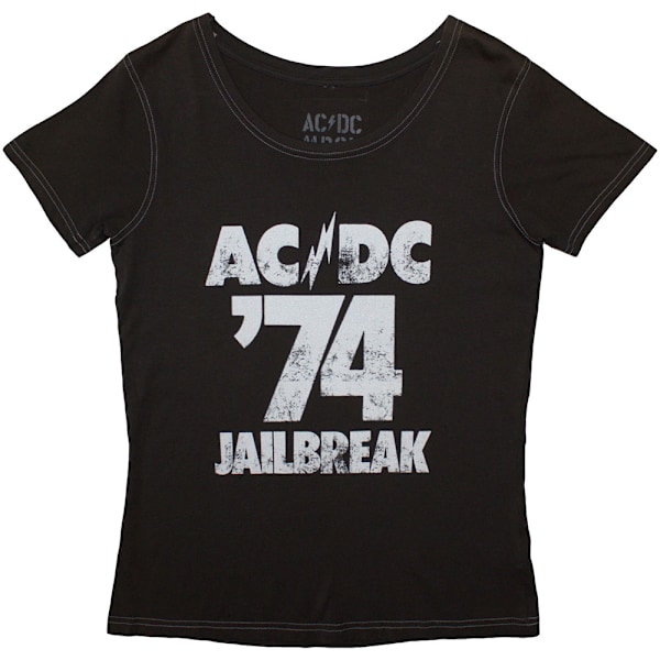 AC/DC Unisex Vuxen 74 Jailbreak T-shirt med Tryck på Ryggen L Grå Grey L