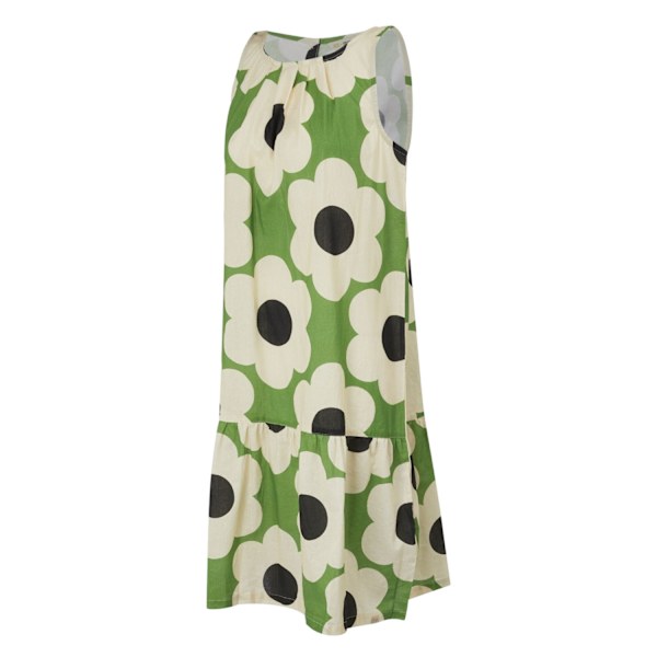 Regatta Dam/Dam Orla Kiely Sixties Daisy Ärmlös Sommarklänning Green 16 UK
