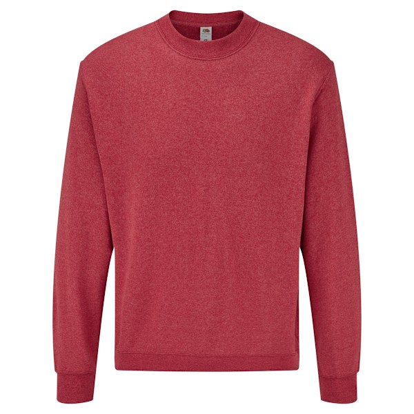 Fruit Of The Loom Herr Set-In Belcoro® Garn Sweatshirt L Heathe Heather Red L