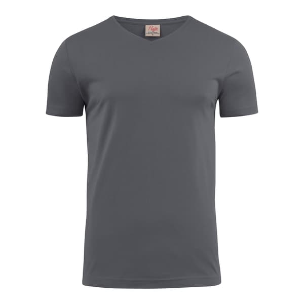 Printer Herr V-ringad T-shirt M Stålgrå Steel Grey M