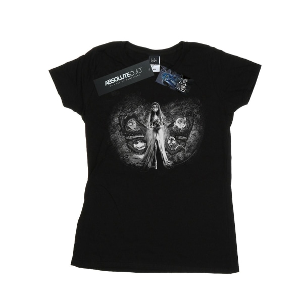 Corpse Bride Dam/Dam Love Triangle Bomull T-shirt XL Svart Black XL